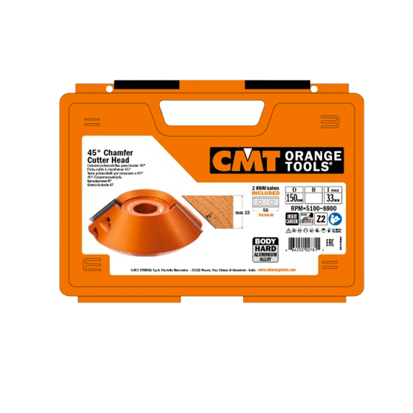 Porte outil 694.002.50 160/35/50 chanf 45°cmt