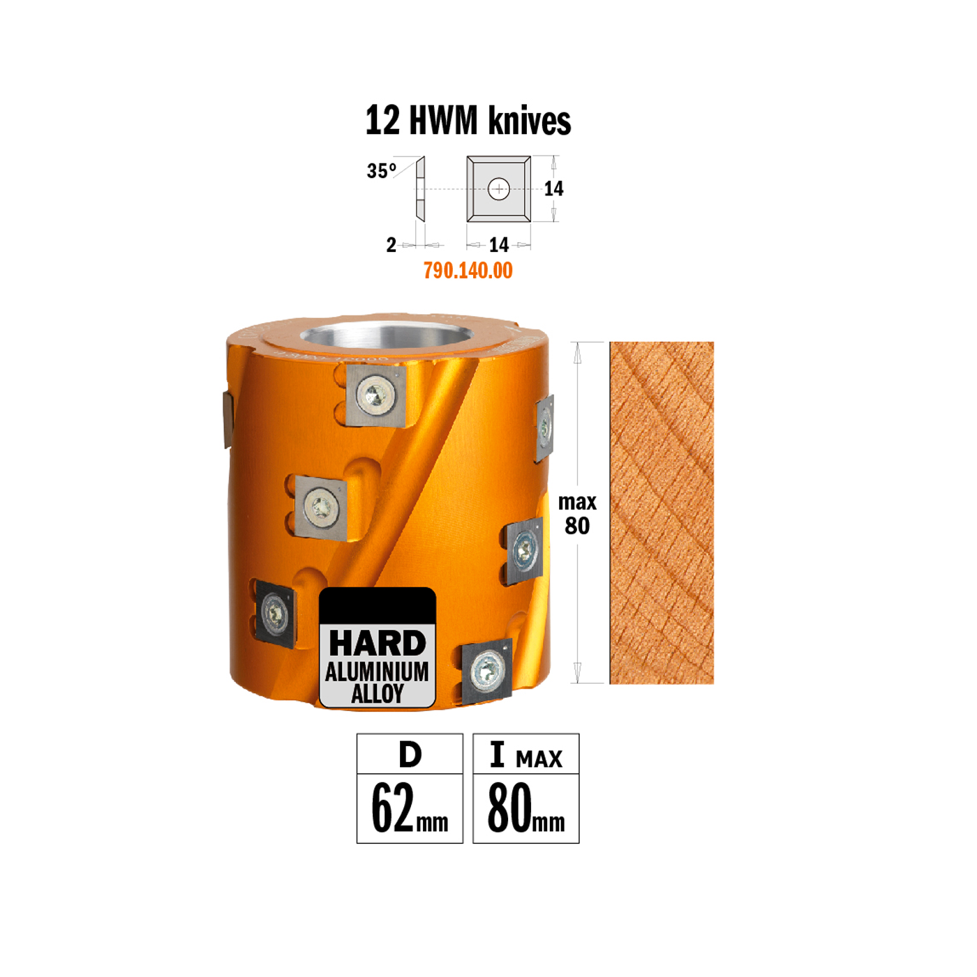 Porte outil 80/80/50 694.019.50 cmt