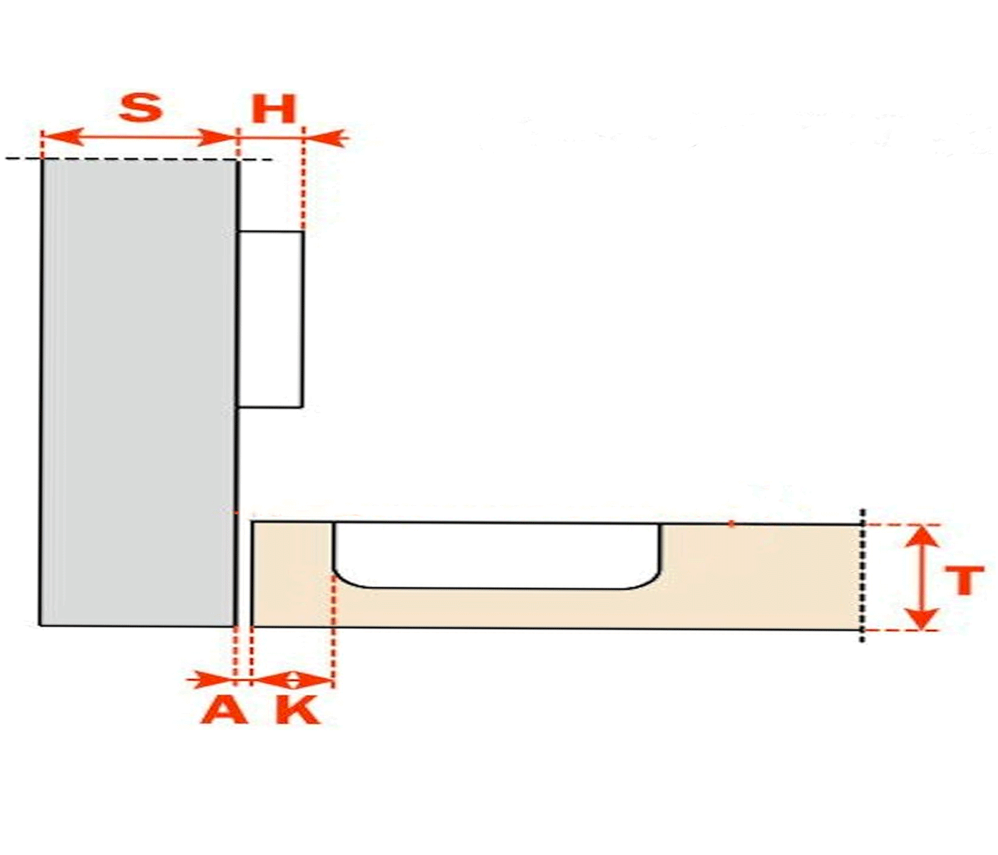 Charnière invi soft c80 b675f 110° Charnière invi soft c80 b675f 110°