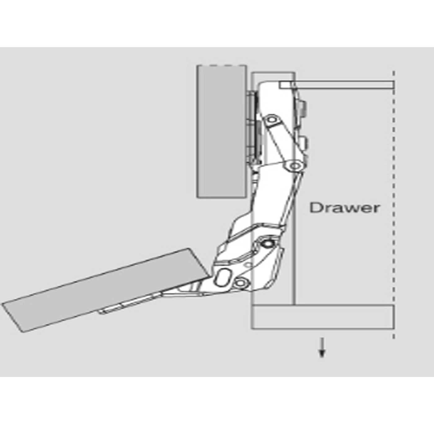 Charnière inv soft c80 a605f 155°100pcs Charnière inv soft c80 a605f 155°100pcs
