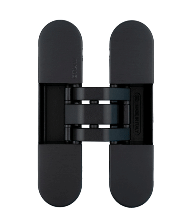 Paumelle invisible noir in300120 /cach Paumelle invisible noir in300120 /cach