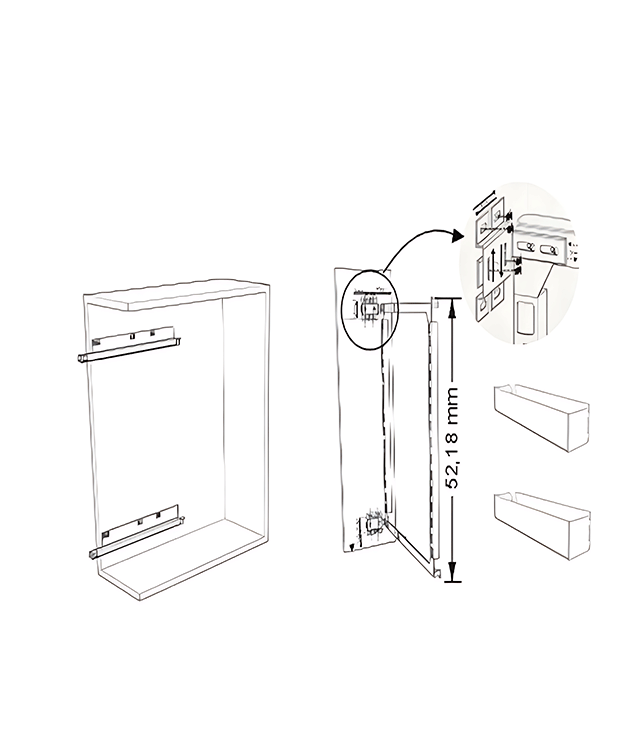 Porte bouteille holder slide