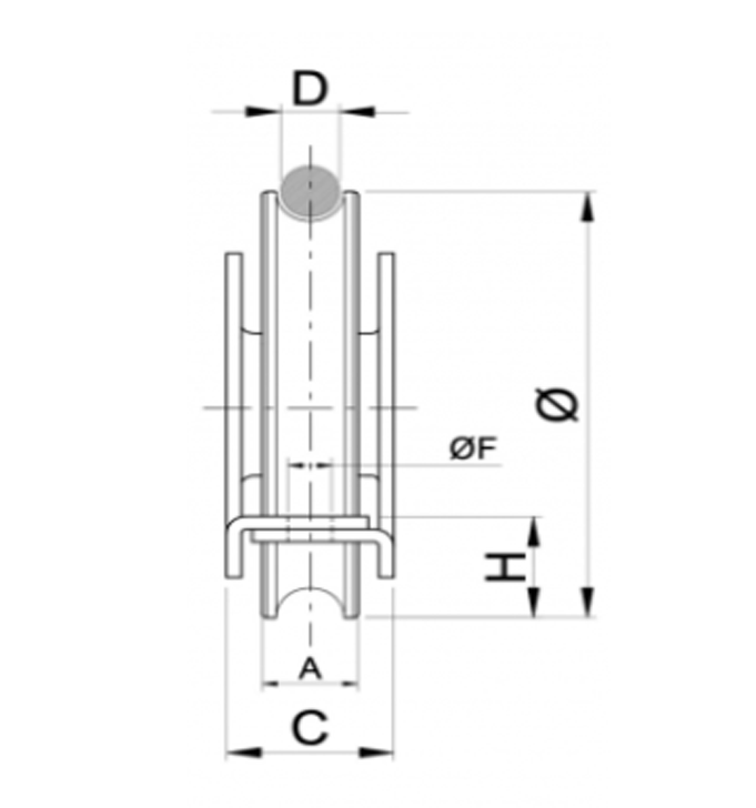 Galet a/support 1roul a/boul ibfm Galet a/support 1roul a/boul ibfm