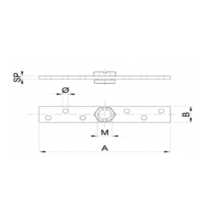Plaque tourn chariot  fixe ibfm